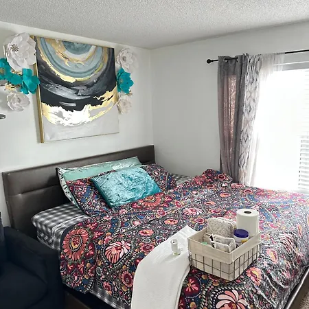 Comfortable King Bedroom Within A Home With Hosts